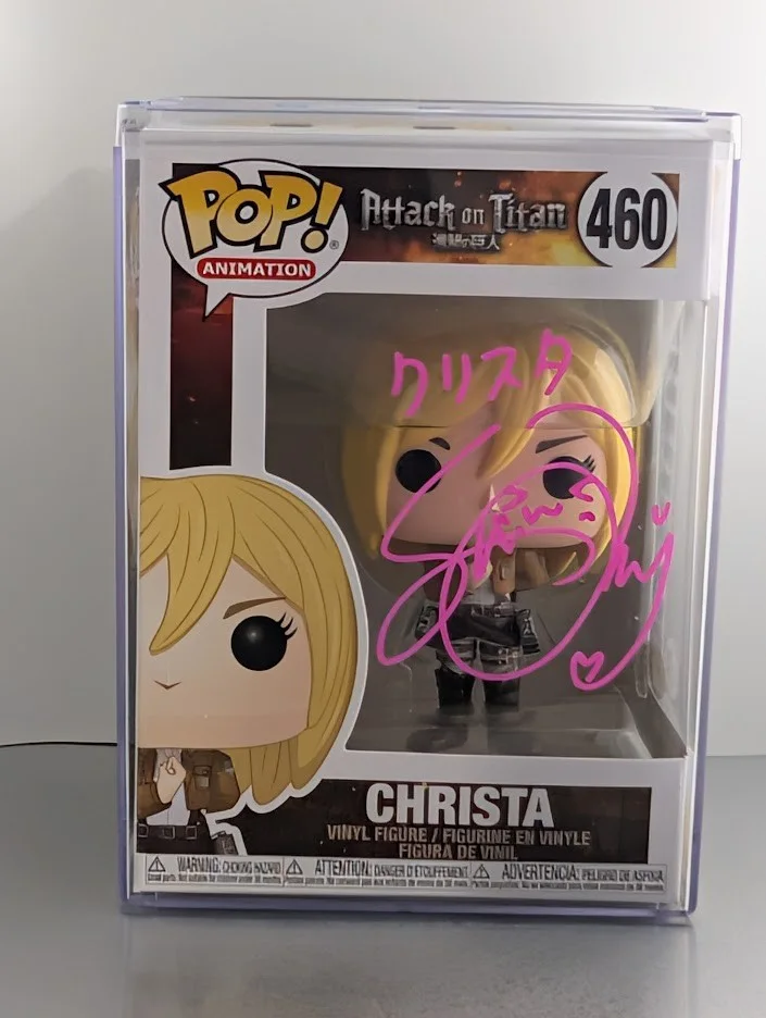 Shiori Mikami — Shiori Mikami JVA Signed Auto Funko Pop #460 Christa Attack on Titan JSA Pink, изображение 5