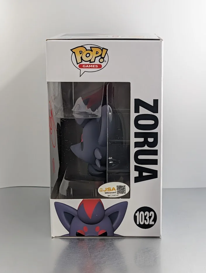Hikaru Midorikawa — Hikaru Midorikawa JVA Signed Autographed Funko Pop #1032 ZORUA N Pokemon JSA, изображение 2