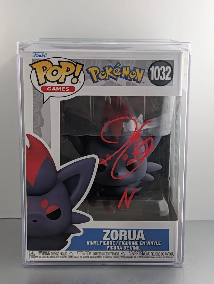 Hikaru Midorikawa — Hikaru Midorikawa JVA Signed Autographed Funko Pop #1032 ZORUA N Pokemon JSA, изображение 5