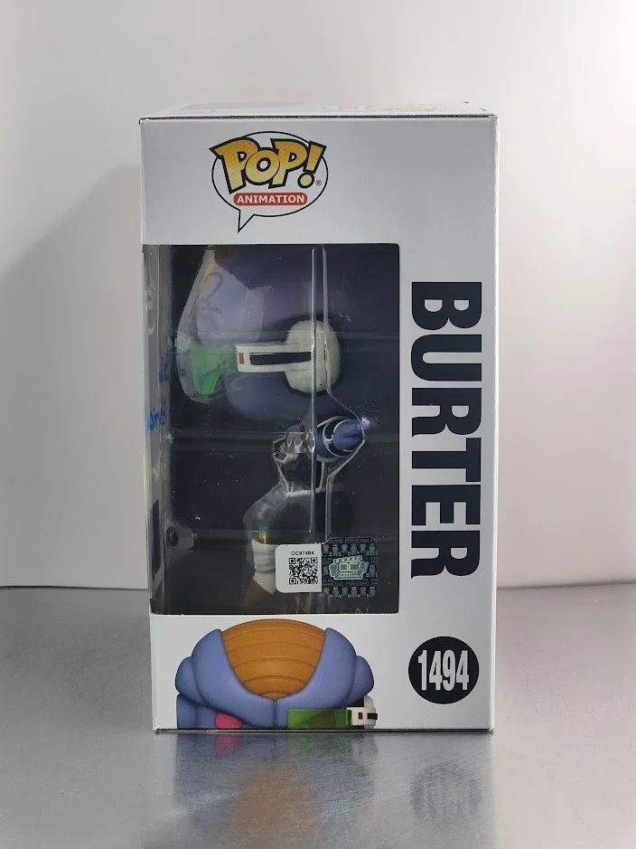 Mark Britten — Mark Britten Autographed Signed Quoted Funko Pop #1494 Burter Dragon Ball Z, image 2