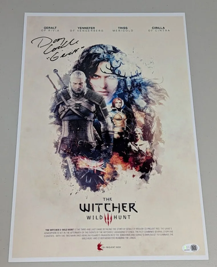 Doug Cockle — Doug Cockle Signed Autographed 11x17 Photo The Witcher Wild Hunt JSA