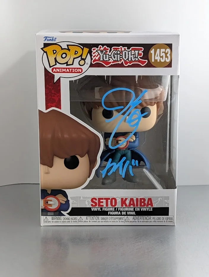 Hikaru Midorikawa — Hikaru Midorikawa JVA Signed Autographed Funko Pop #1453 Seto Kaiba Yu-Gi-Oh JSA