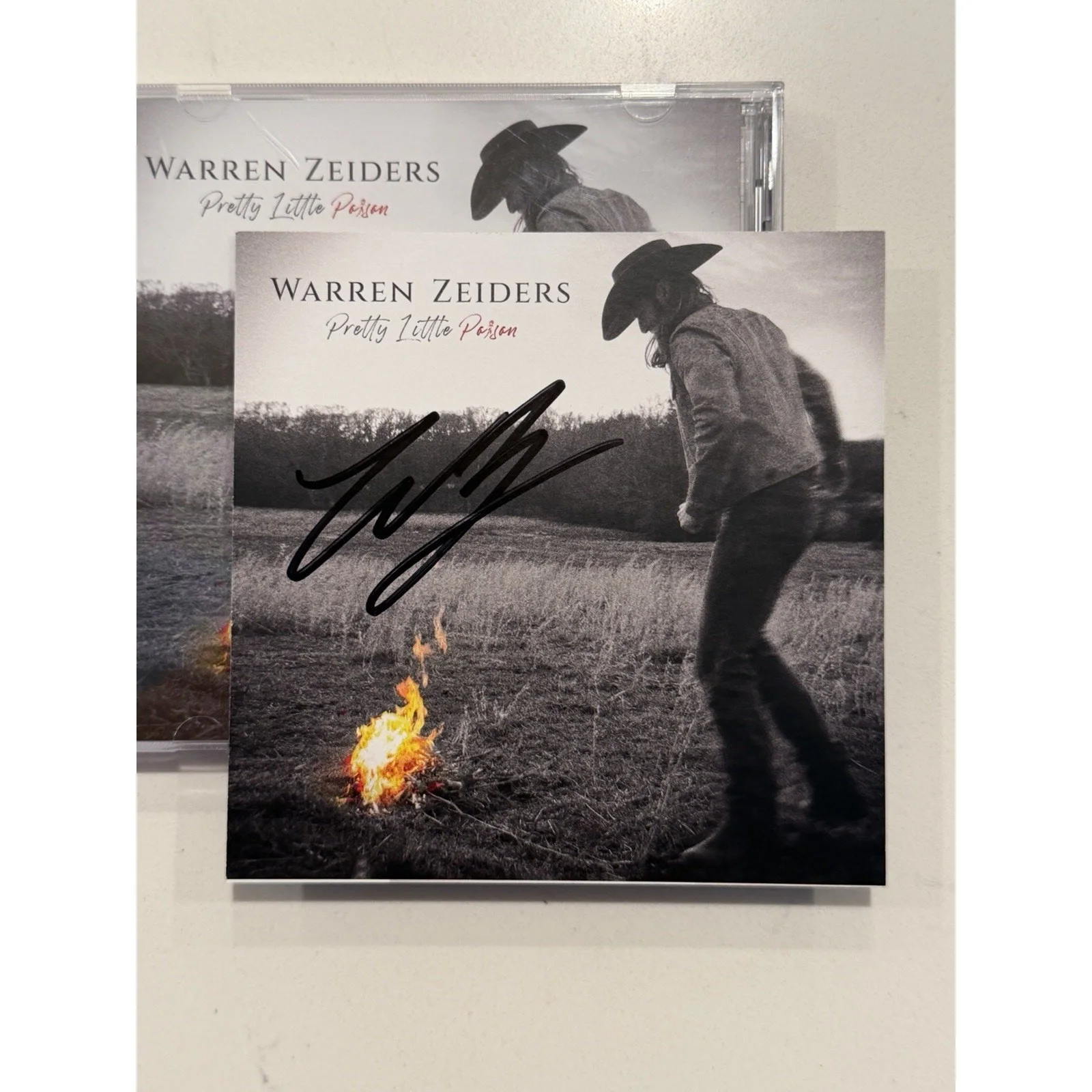 WARREN ZEIDERS Signed CD Autograph Pretty Little Poison Autographed #2, image 2