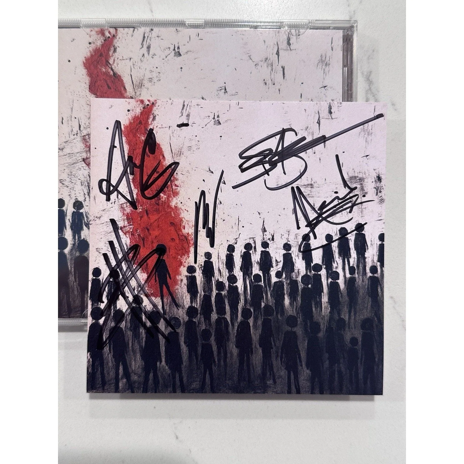 Three Days Grace SIGNED Alienation CD AUTOGRAPHED #1, image 2