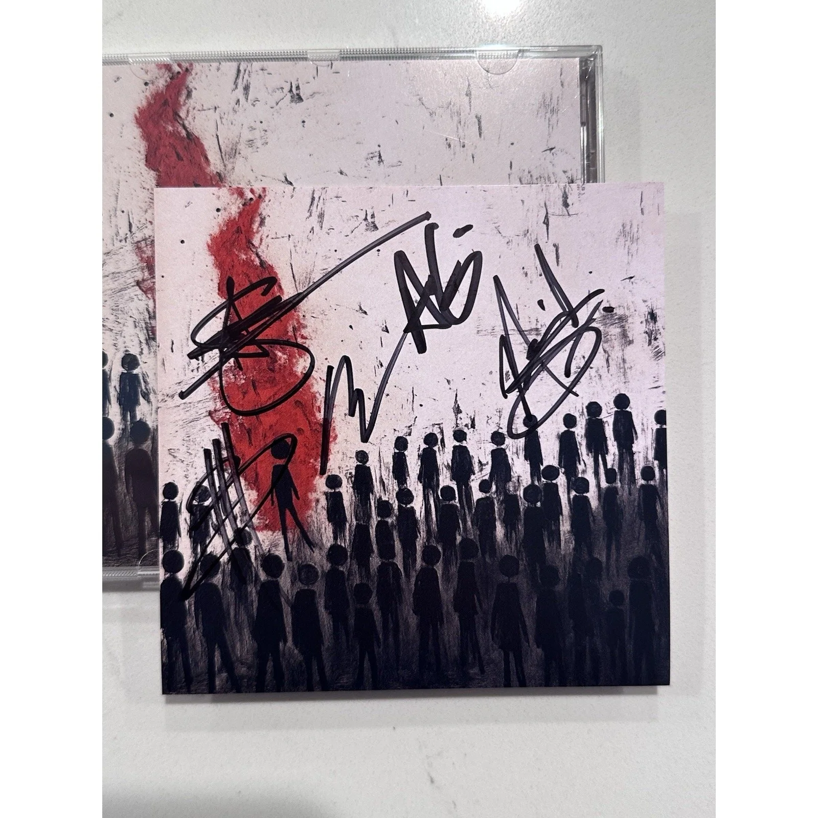 Three Days Grace SIGNED Alienation CD AUTOGRAPHED #7, image 2