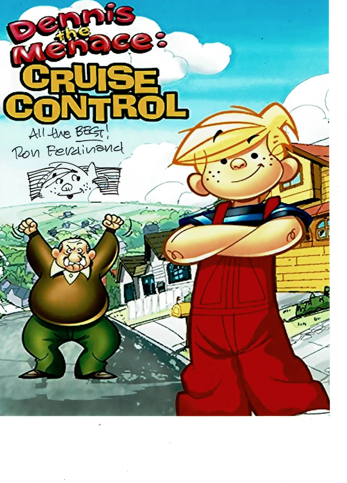 Ron Ferdinand — Ron Ferdinand cartoonist for Dennis the Menace autographed 8x10 great photo *