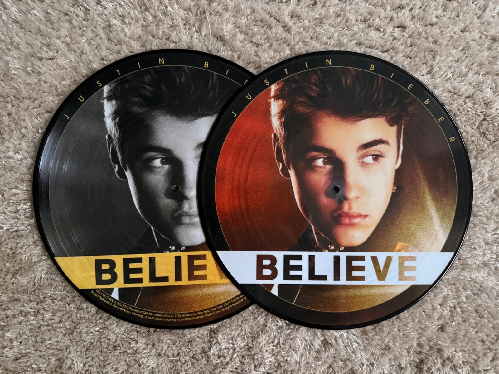 Justin Bieber Believe SIGNED Vinyl Picture Disc VIP Meet & Greet Collection Rare, изображение 4
