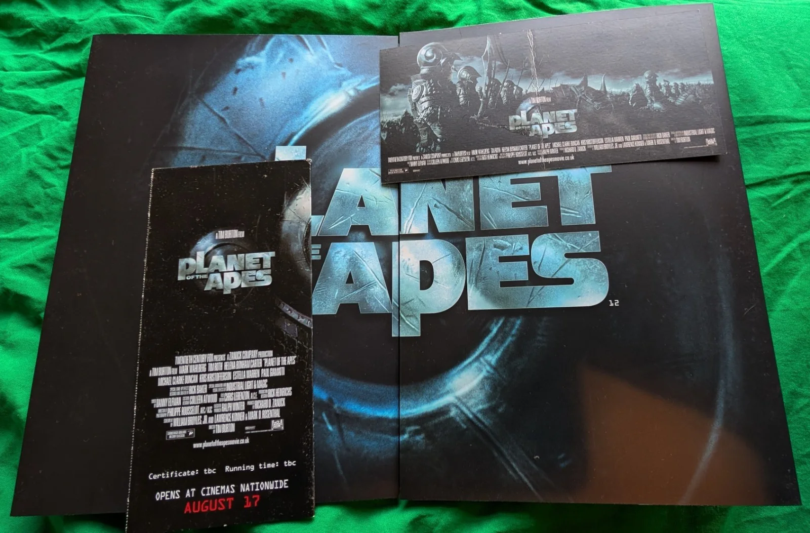 Planet of the Apes 2001, press screening invitation ticket, Tim Burton, Odeon UK, изображение 2