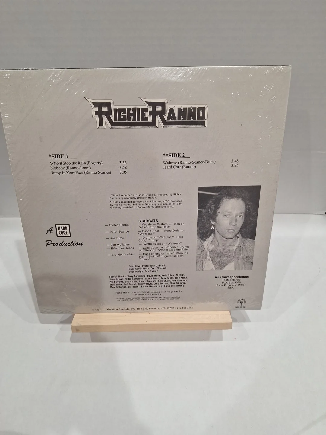 Richie Ranno Signed Autographed "Richie Ranno" Record Album Vinyl, изображение 2