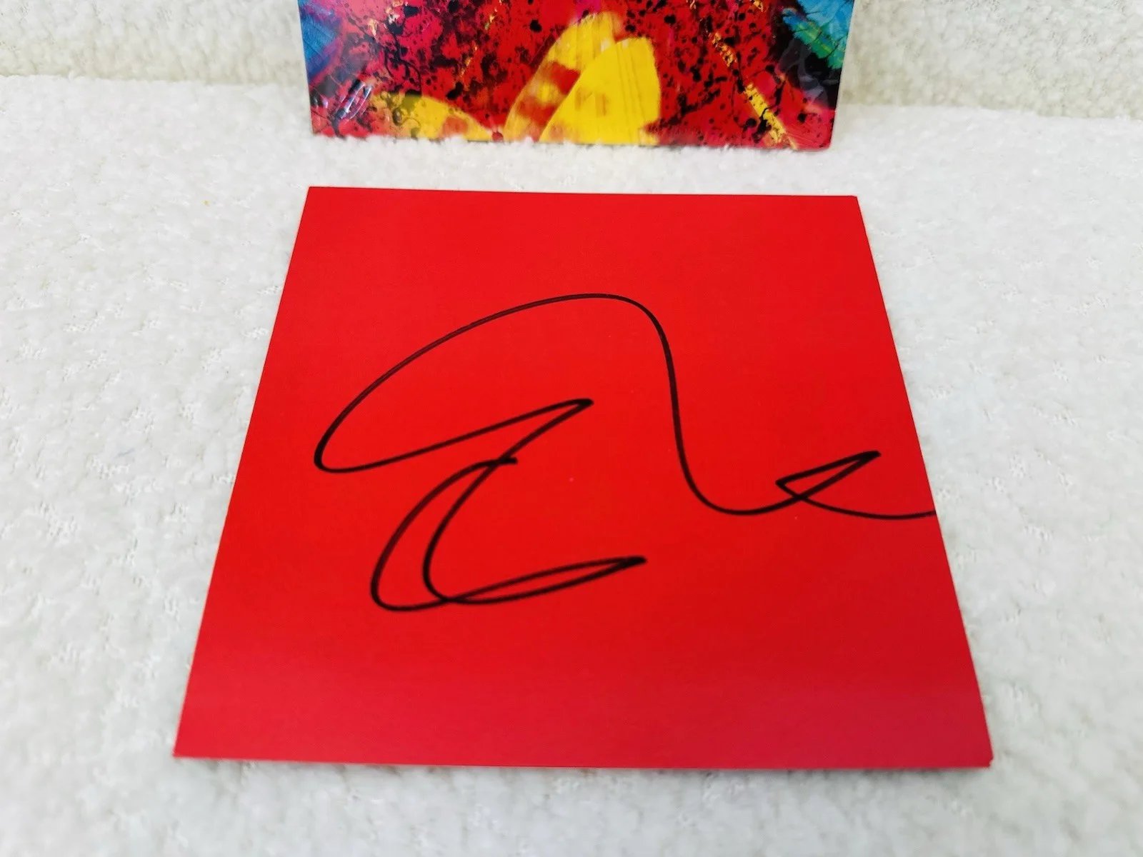 New Ed Sheeran Equals Signed Autographed Card Insert with New Disc CD Sealed, image 5