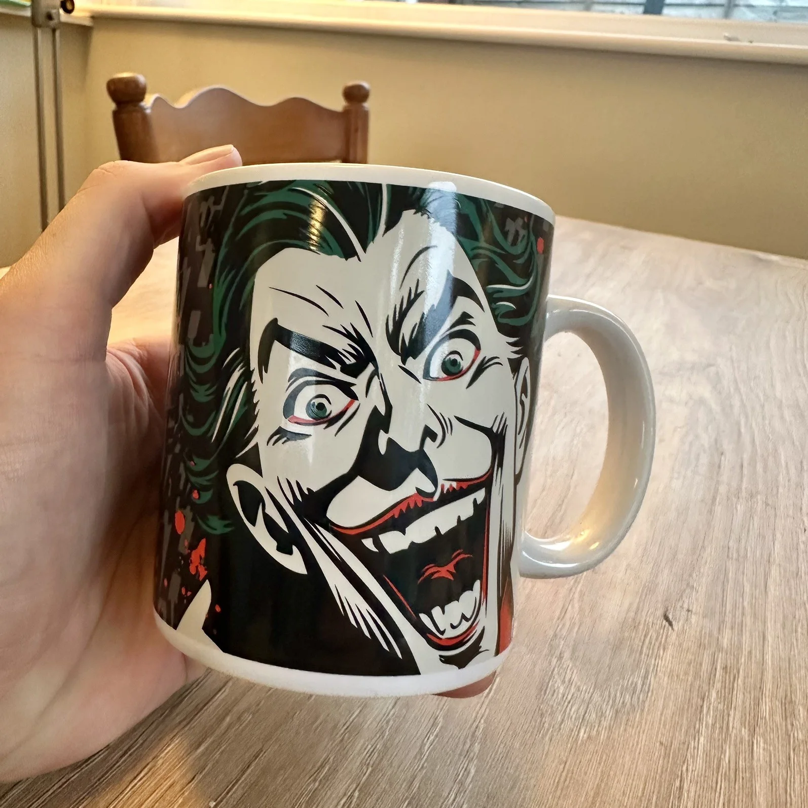 The Joker Mug Fan Art DC Comics The Dark Night, ceramic cup., image 5