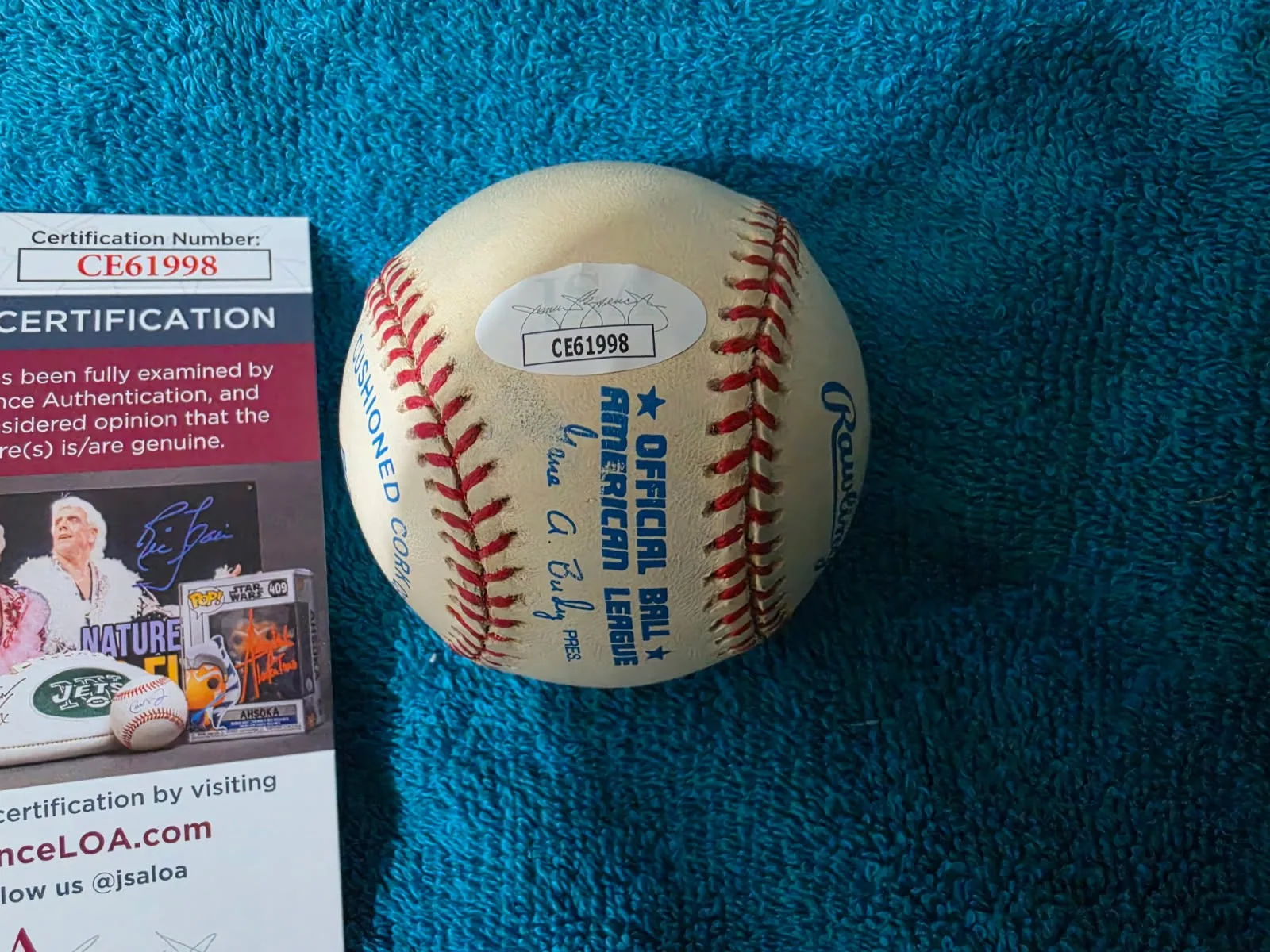 Randy Quaid — Christmas Vacation Randy Quaid Signed American League Baseball JSA Certified, image 3