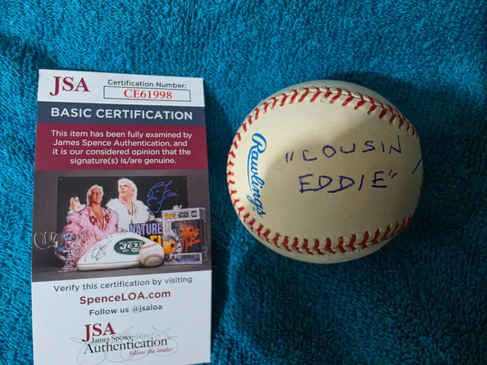 Randy Quaid — Christmas Vacation Randy Quaid Signed American League Baseball JSA Certified, image 4