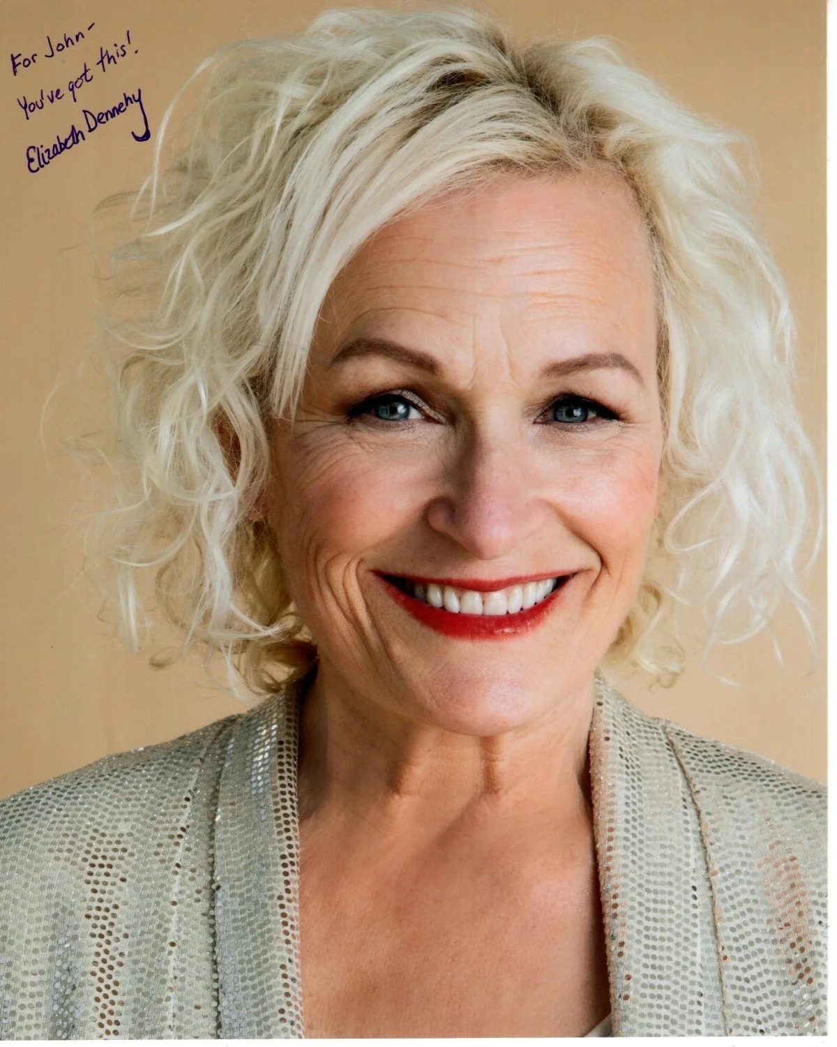 Elizabeth Dennehy — ELIZABETH DENNEHY Signed Autographed 8x10 Photograph - To John
