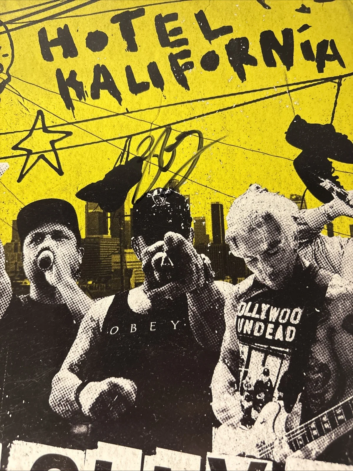 Hollywood Undead Hotel Kalifornia Tour Poster 11x 17 Autographed, изображение 3
