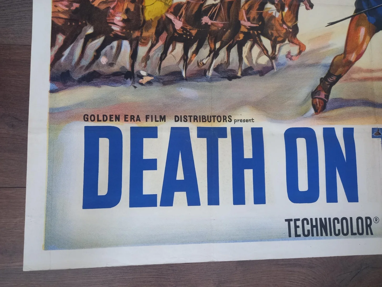 DEATH ON THE ARENA 1962 BRITISH QUAD POSTER MARK FOREST SCILLA GABEL JOSE GRECI, image 2