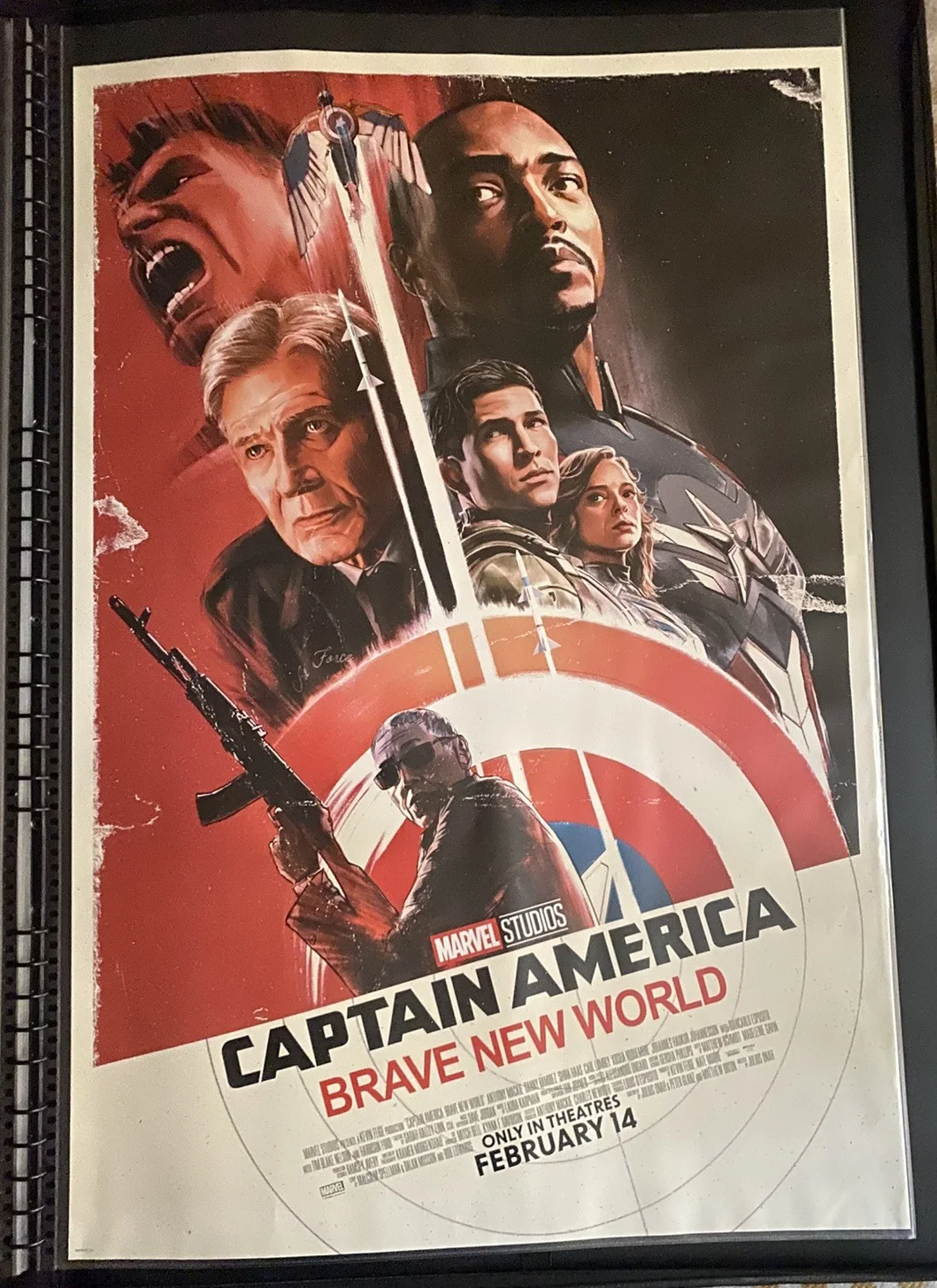 CAPTAIN AMERICA BRAVE NEW WORLD US 1 SHEET POSTER 27" X 40" DBL SIDED MARVEL NEW, image 2