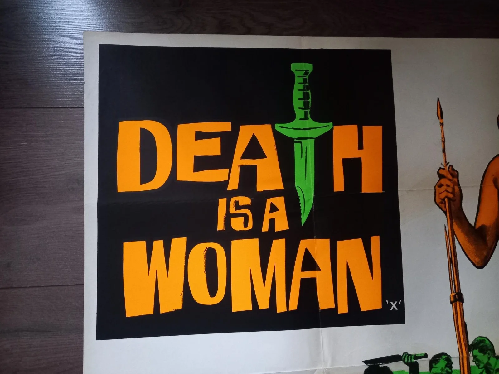 DEATH IS A WOMAN 1966 BRITISH QUAD POSTER PATSY ANN NOBLE MARK BURNS SHAUN CURRY, image 3