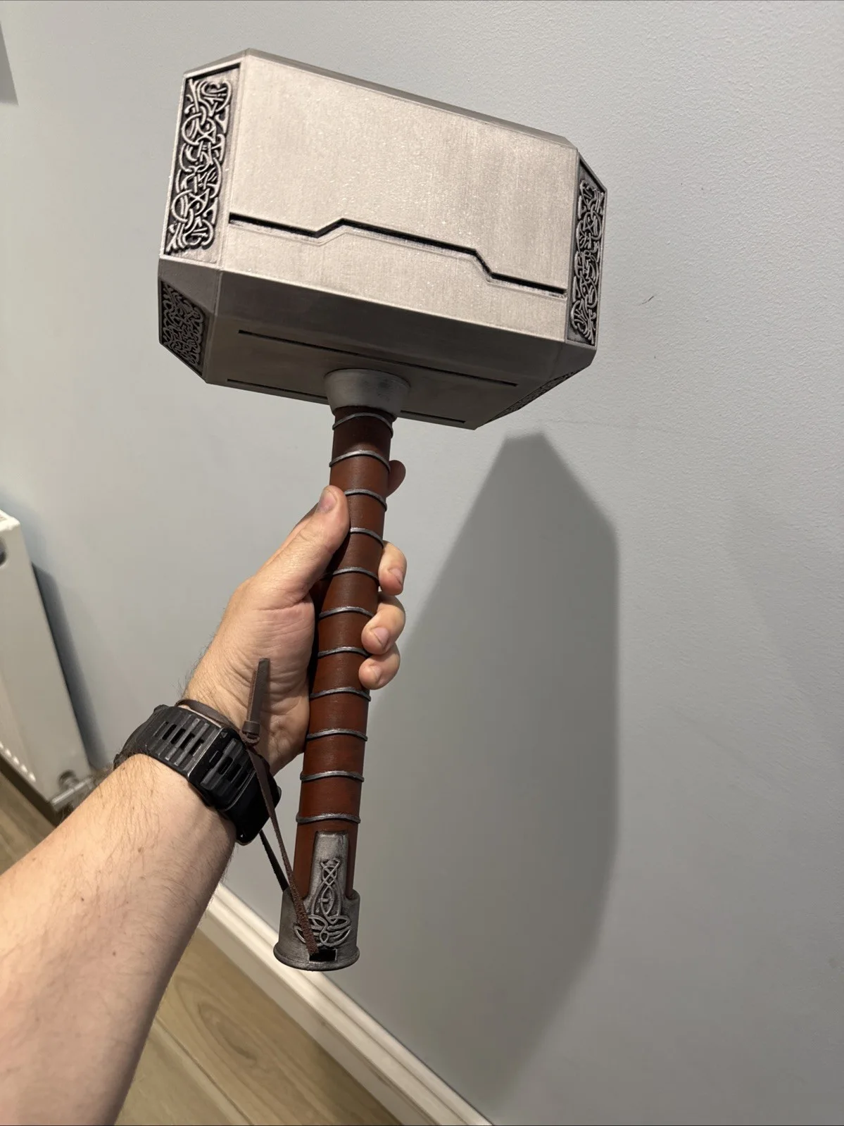 Mjolnir Thor Hammer – Hand-Finished Display Prop – Large 3D Printed Replica, image 2