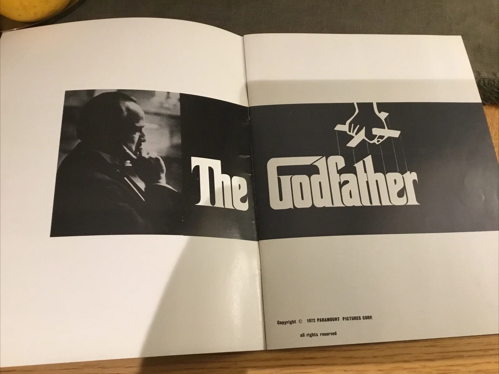 1972 The Godfather Film Original Premiere Brochure Marlon Brando Al Pacino, изображение 3