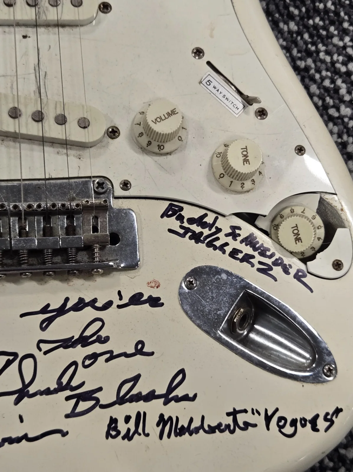 Pittsburgh Oldies All Stars Signed Full Size Electric Guitar In Person 2023, изображение 4