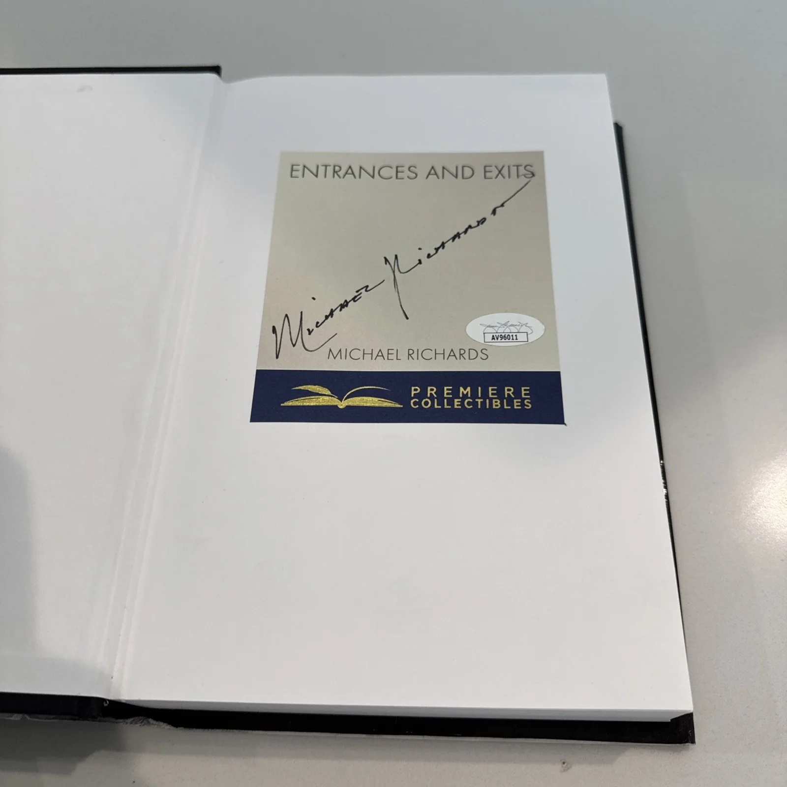 Michael Richards — Michael Richards Signed Autograph Entrances And Exits Book JSA Seinfeld Kramer, image 2
