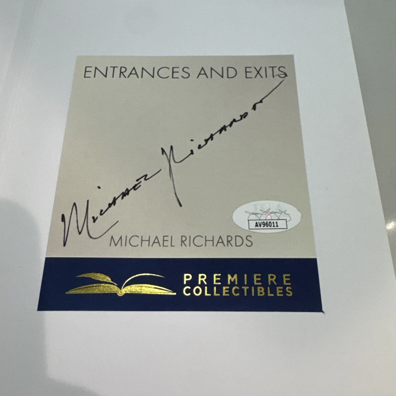 Michael Richards — Michael Richards Signed Autograph Entrances And Exits Book JSA Seinfeld Kramer, image 3