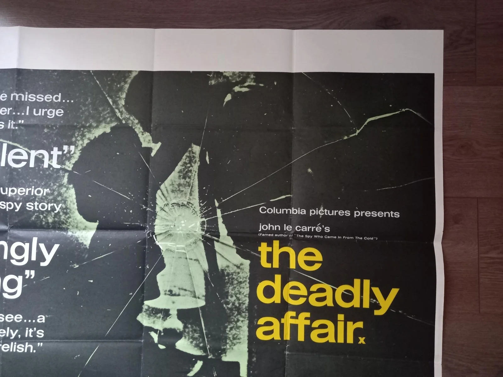 THE DEADLY AFFAIR 1966 BRITISH QUAD POSTER JAMES MASON SIMONE SIGNORET, изображение 4