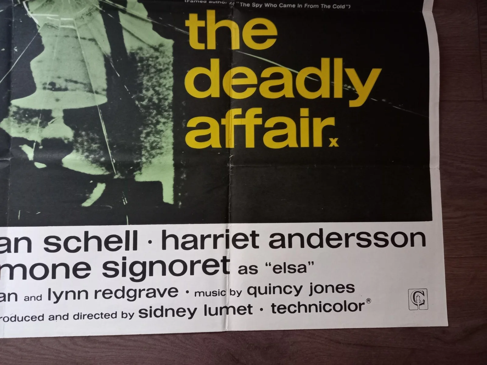 THE DEADLY AFFAIR 1966 BRITISH QUAD POSTER JAMES MASON SIMONE SIGNORET, изображение 5