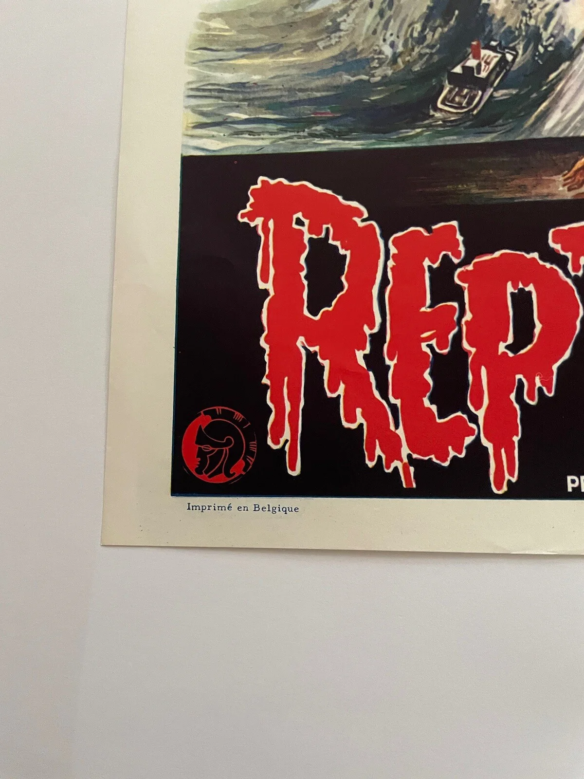 Horror B Movie Creature Feature ORIGINAL POSTER REPTILICUS 1961 BELGIAN UNFOLDED, изображение 4