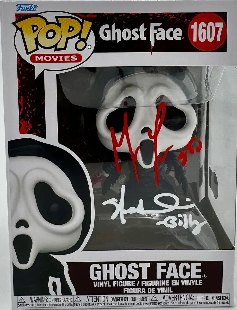 Matthew Lillard Skeet Ulrich — Matthew Lillard & Skeet Ulrich Signed Funko #1607 "Ghost Face" (Scream)-Beckett