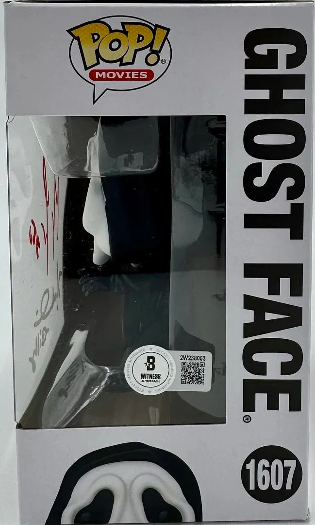 Matthew Lillard Skeet Ulrich — Matthew Lillard & Skeet Ulrich Signed Funko #1607 "Ghost Face" (Scream)-Beckett, image 3