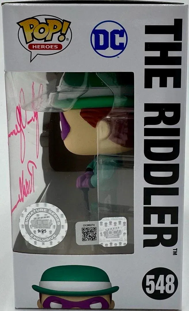 John Glvoer — John Glover signed Funko #548 "The Riddler" - OC Celebrity Marketing, изображение 3
