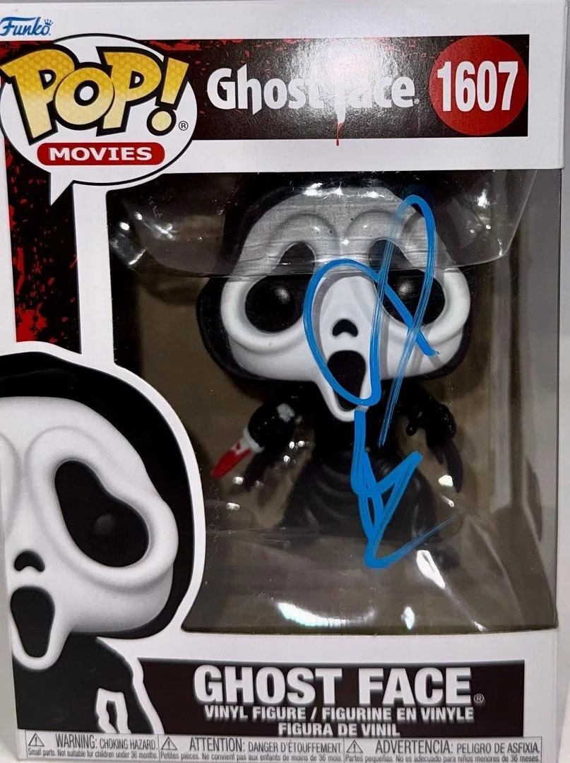 Drew Barrymore — Drew Barrymore Signed Funko #1607 "Ghost Face" Scream Movie - Beckett COA, изображение 2