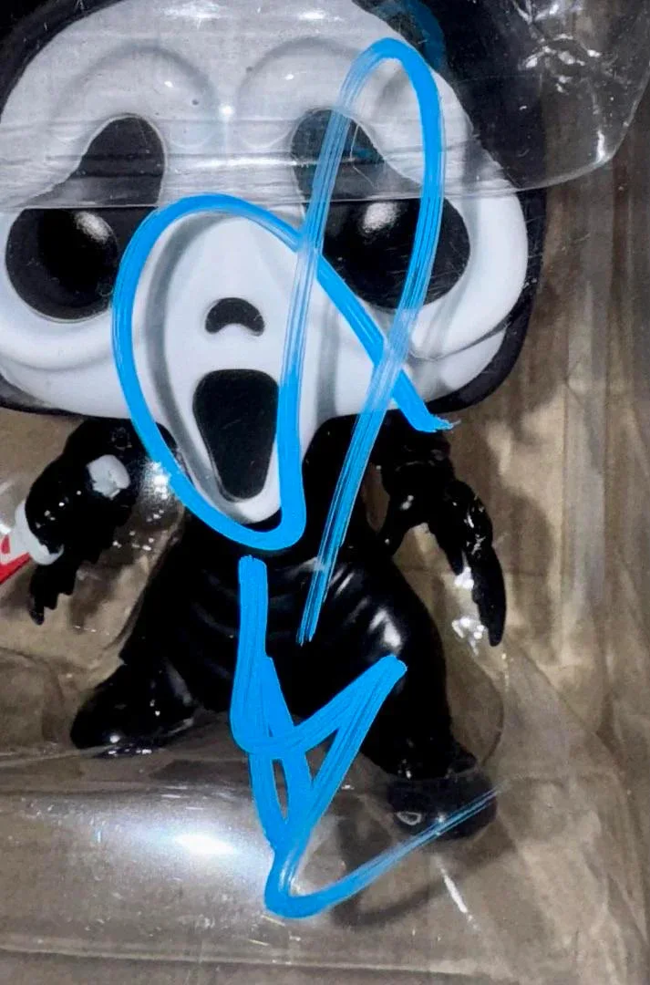 Drew Barrymore — Drew Barrymore Signed Funko #1607 "Ghost Face" Scream Movie - Beckett COA, изображение 3
