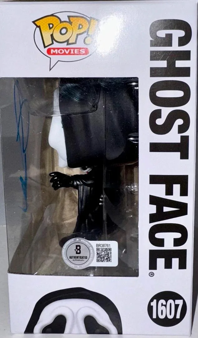 Drew Barrymore — Drew Barrymore Signed Funko #1607 "Ghost Face" Scream Movie - Beckett COA, изображение 4