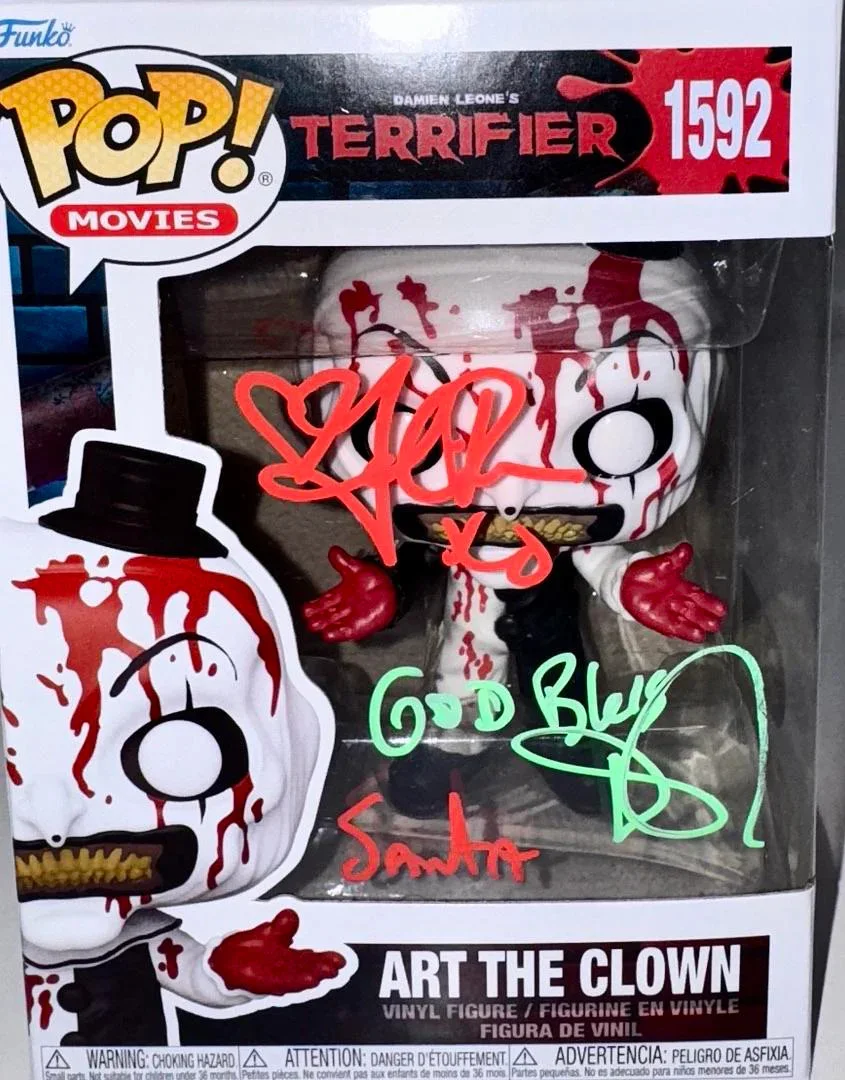 Daniel Roebuck — Daniel Roebuck Signed Funko #1592 "Art The Clown" (Terrifier) w/Inscription-SWAU, изображение 2