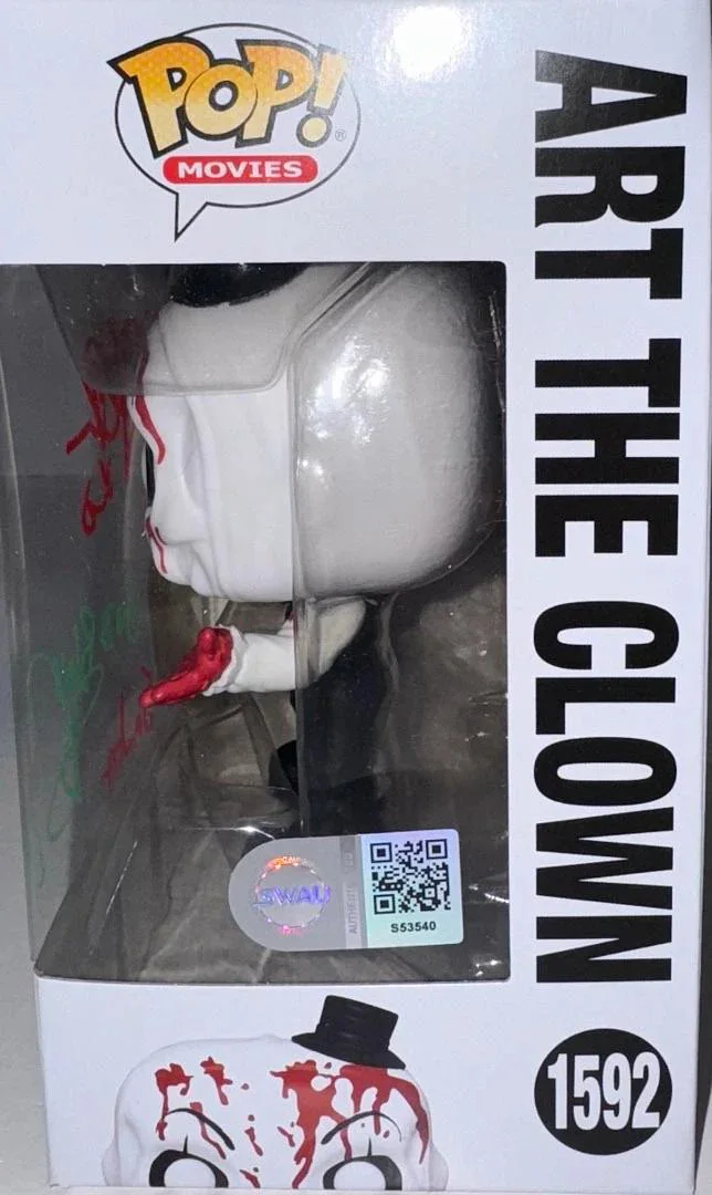 Daniel Roebuck — Daniel Roebuck Signed Funko #1592 "Art The Clown" (Terrifier) w/Inscription-SWAU, изображение 4