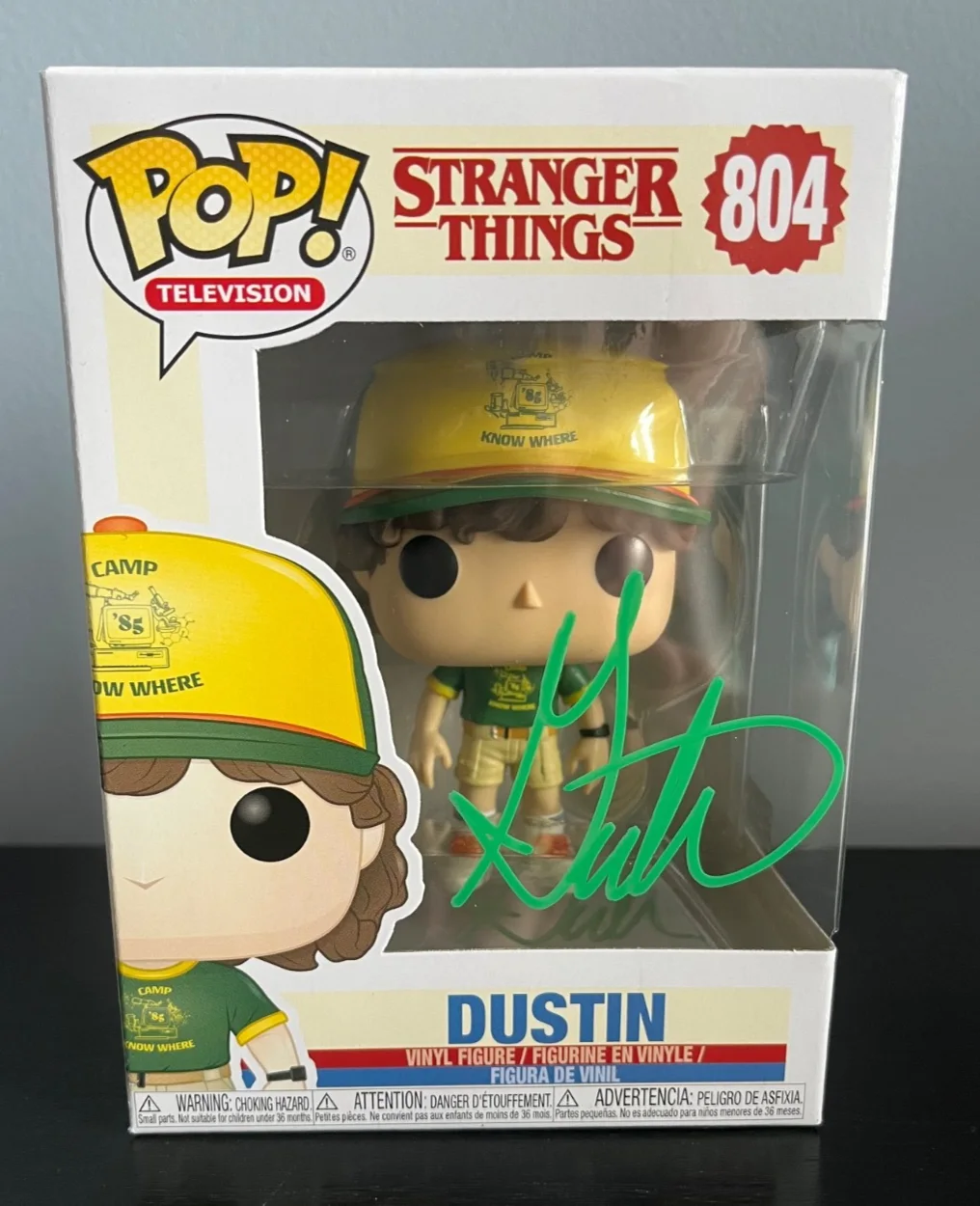 Gaten Matarazzo — Gaten Matarazzo Signed Dustin Stranger Things Funko - COA - AUTHENTICATED & CASE