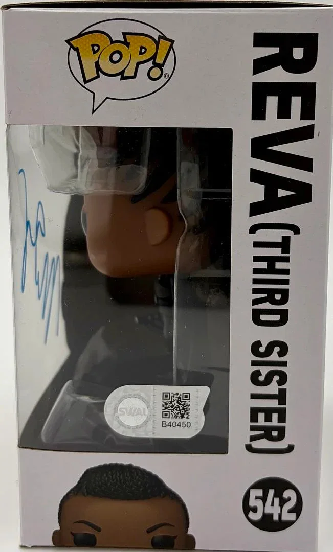 Moses Ingram — Moses Ingram signed "Reva" Funko #542 (Star Wars) - SWAU COA, изображение 3