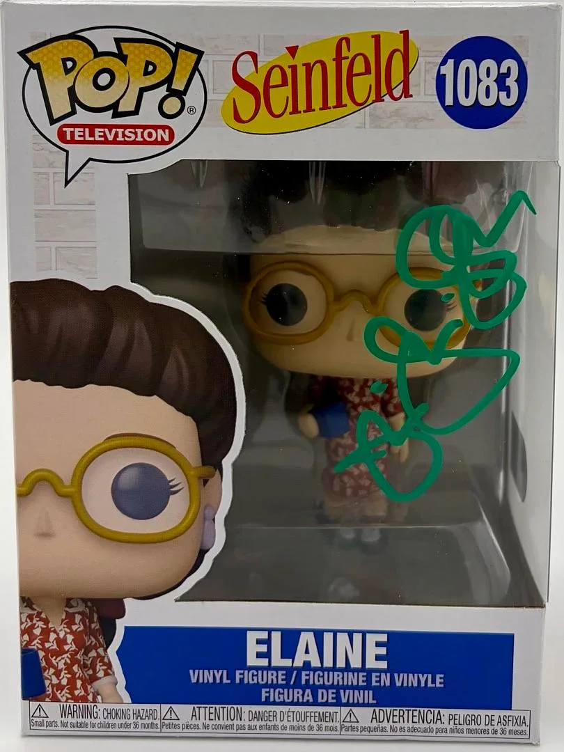 Julia Louis Dreyfuss — Julia Louis Dreyfus Signed Funko Pop #1083 Elaine (Seinfeld) - SWAU