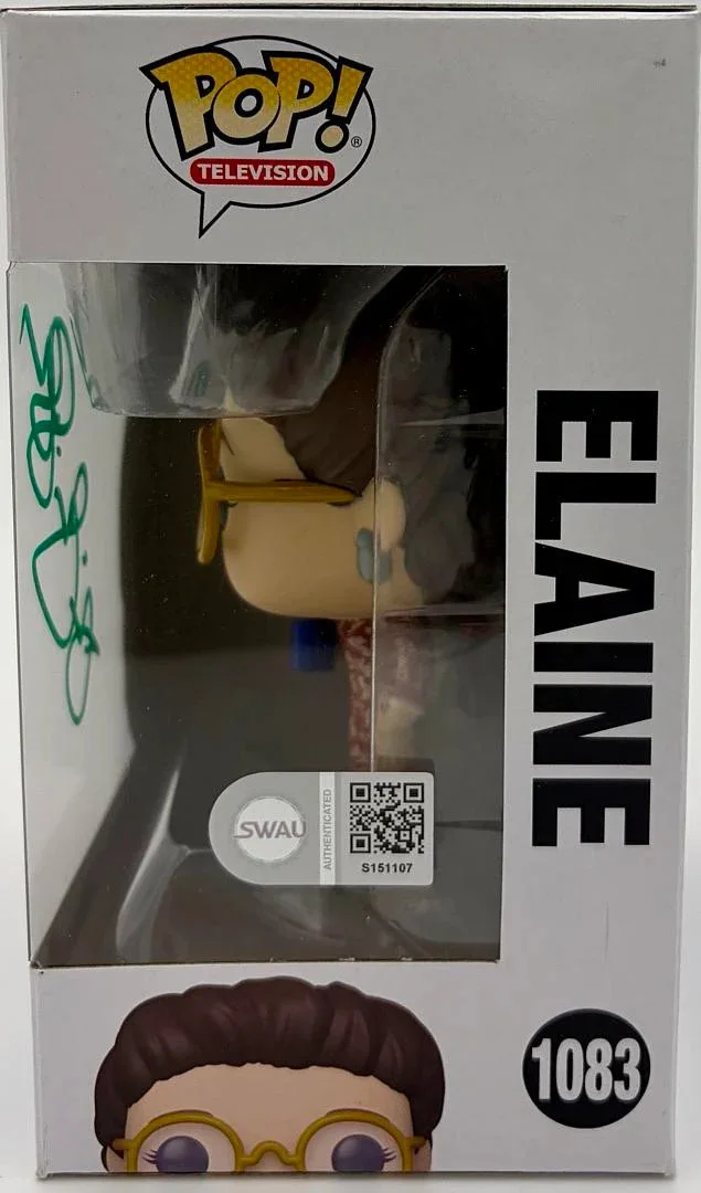Julia Louis Dreyfuss — Julia Louis Dreyfus Signed Funko Pop #1083 Elaine (Seinfeld) - SWAU, image 3