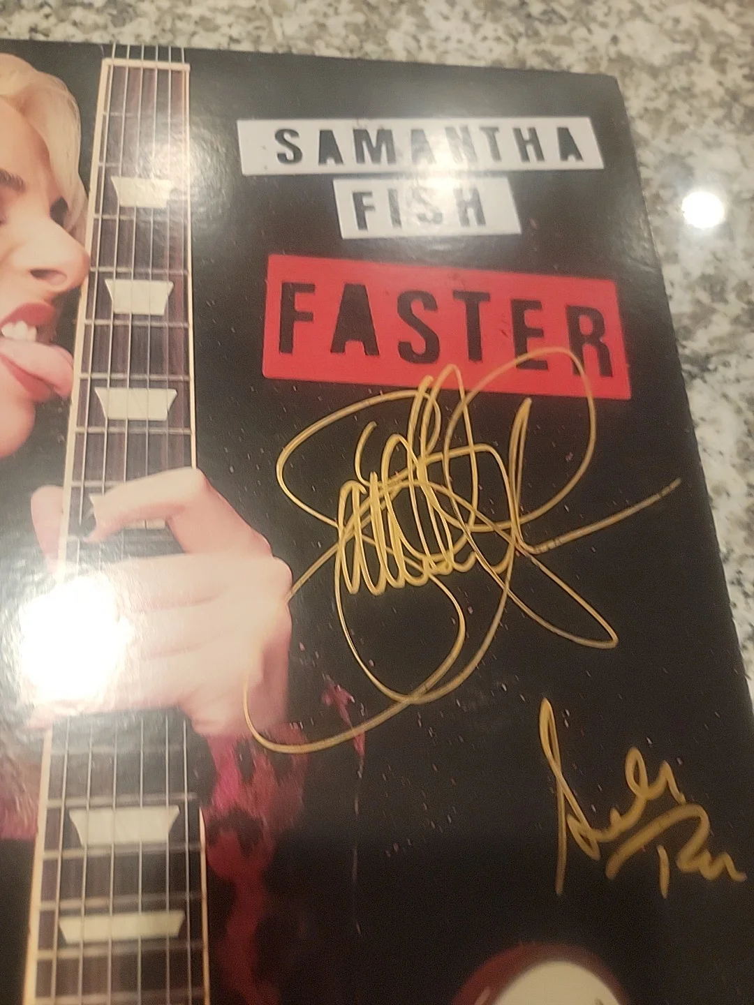 Samantha Fish Signed Vinyl Faster No Album, image 4