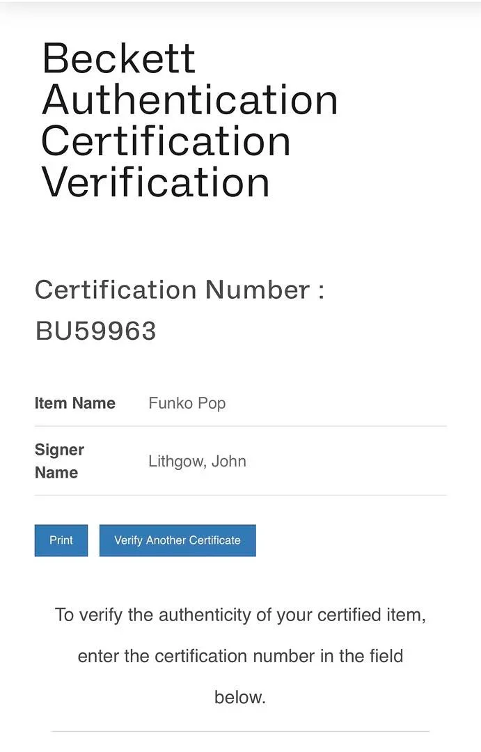 John Lithgow — John Lithgow Signed Funko Pop #115 (Harry Potter) - Beckett COA, изображение 4