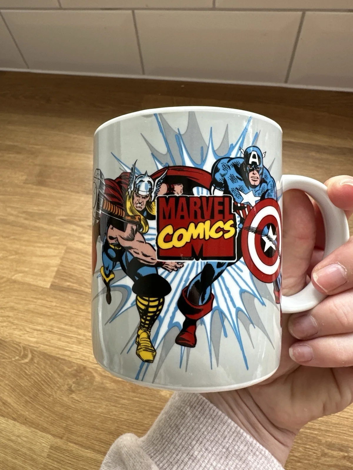 Marvel Comics Superhero Mug Iron Man Hulk Thor Captain America Comic Cup Y2K Gee, image 4