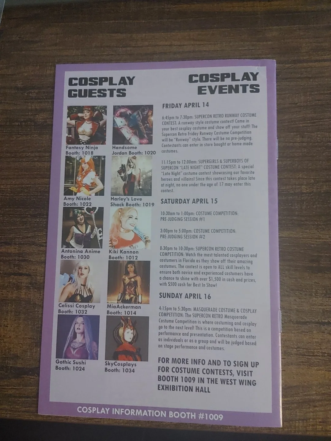 Tindle, Saab — Austin Tindle / Aleajandro Saab Hand Signed Supercon 2017 Miami Program 100%, image 2
