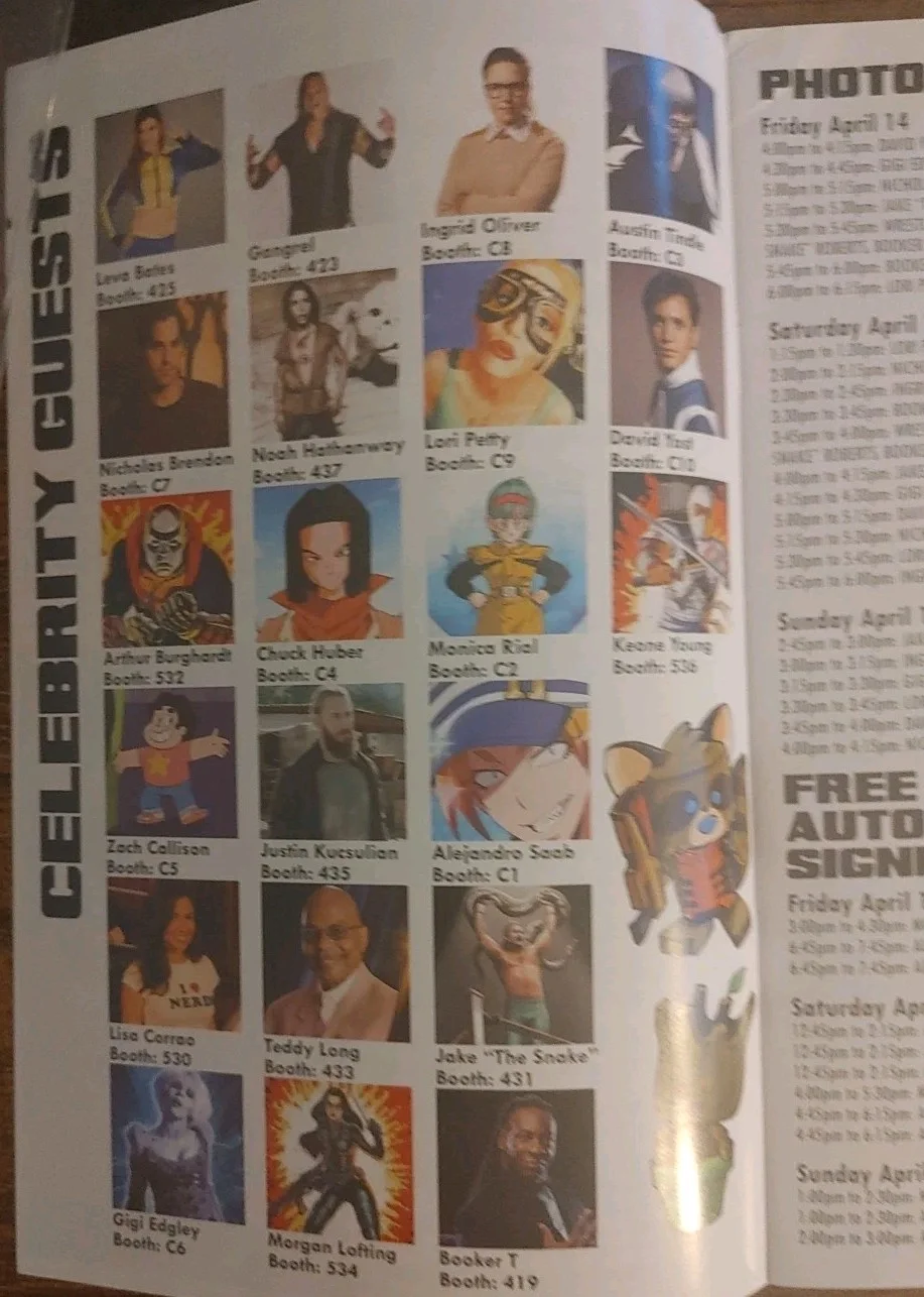 Tindle, Saab — Austin Tindle / Aleajandro Saab Hand Signed Supercon 2017 Miami Program 100%, image 4