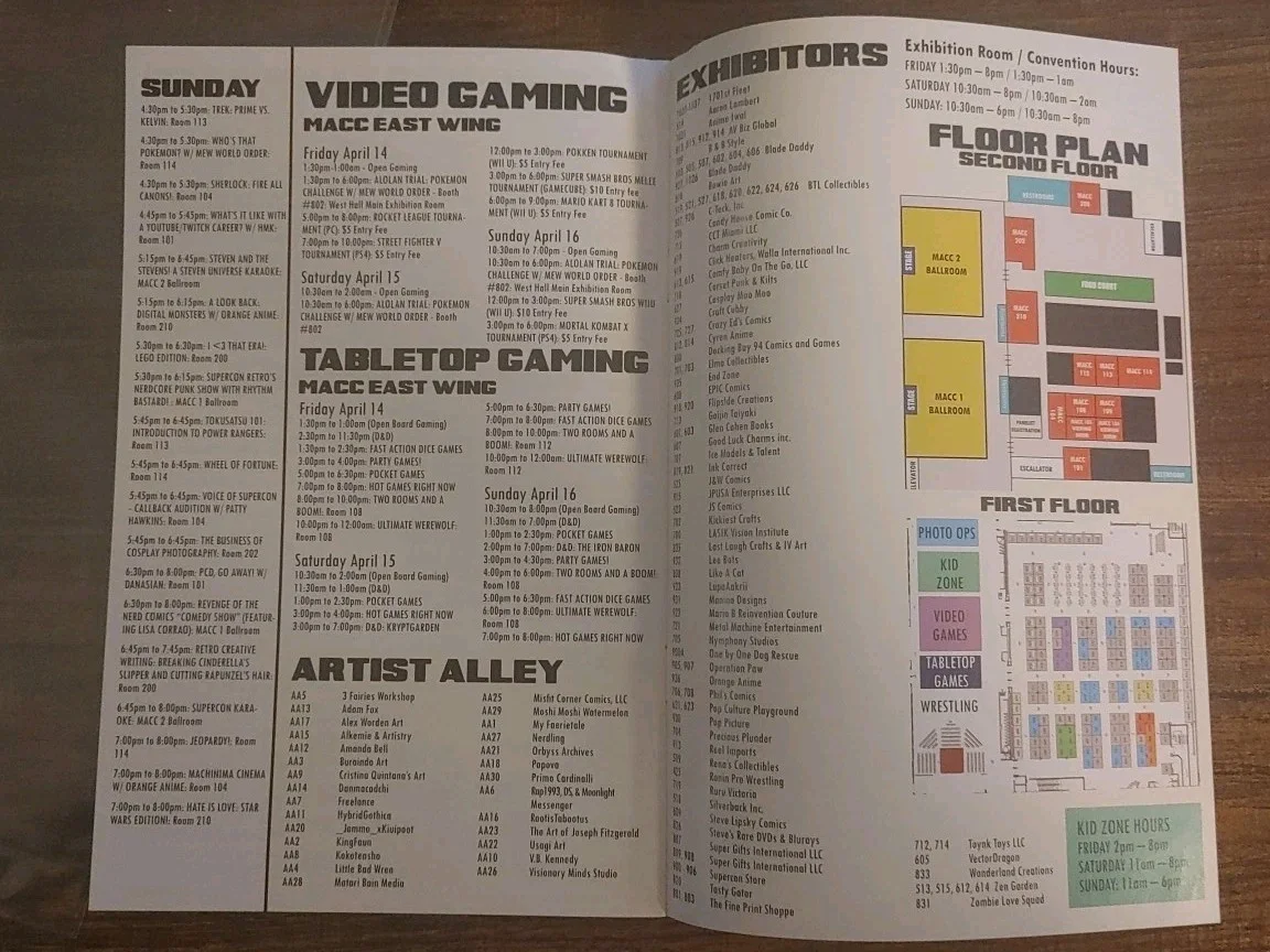 Tindle, Saab — Austin Tindle / Aleajandro Saab Hand Signed Supercon 2017 Miami Program 100%, image 5