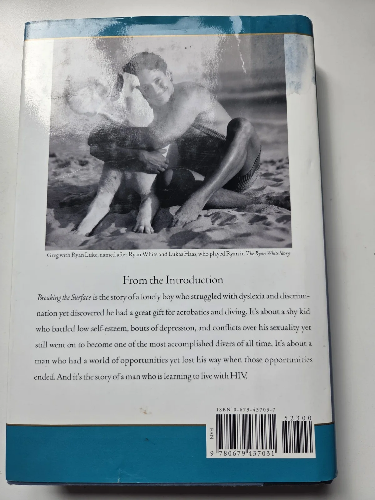 Greg Louganis — Greg Louganis Signed PLAYBILL 1995 and BREAKING THE SURFACE Novel (Not Signed), image 2