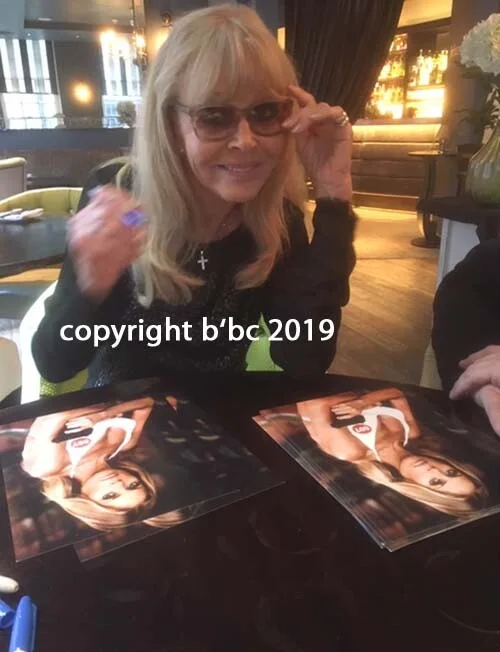 BRITT EKLAND 007 JAMES BOND GIRL AUTOGRAPH OFFICIAL B'BC SIGNING APRIL 2019, image 4